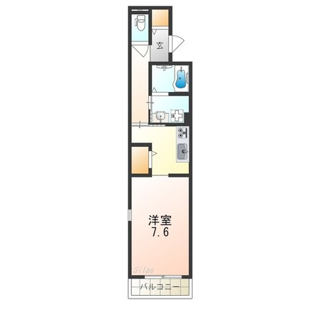 堺東駅 徒歩10分 1階の物件間取画像